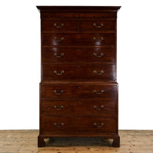 M-5409 Antique Georgian Mahogany Chest on Chest Penderyn Antiques (2)