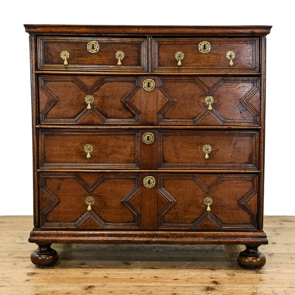 M-5410 Antique Early 17th Century Oak Chest of Drawers Penderyn Antiques (1)