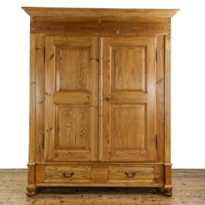 M-5412 Antique Stripped Pine Wardrobe Penderyn Antiques (1)
