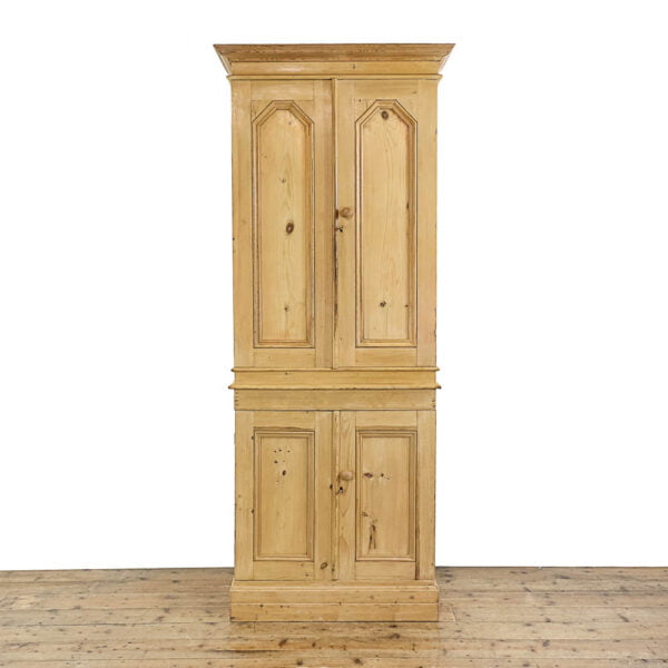 M-5414 Antique Victorian Pine Cupboard Penderyn Antiques (1)