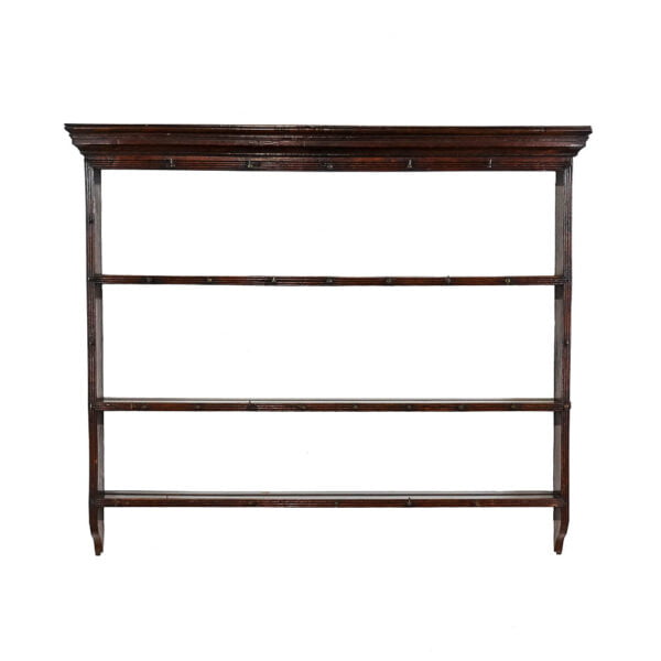 M-5416 Antique Oak Hanging Shelf Rack Penderyn Antiques (1)