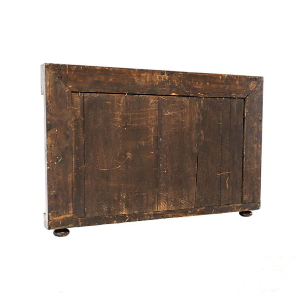 M-C074 Antique Pillar Framed Mirror Penderyn Antiques (3)