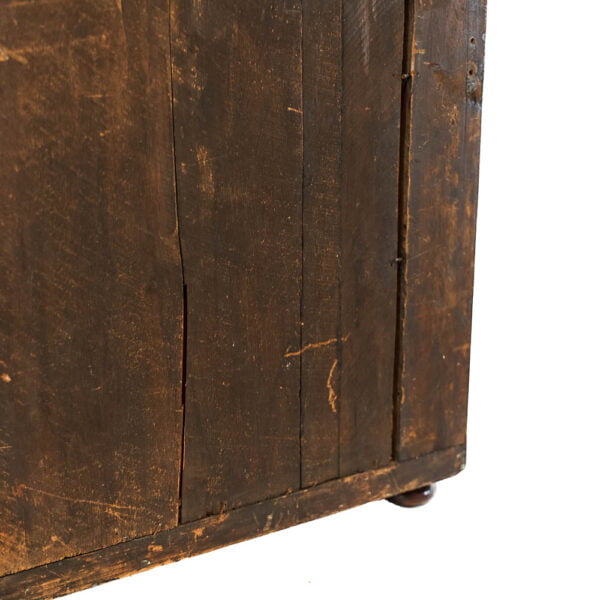 M-C074 Antique Pillar Framed Mirror Penderyn Antiques (4)