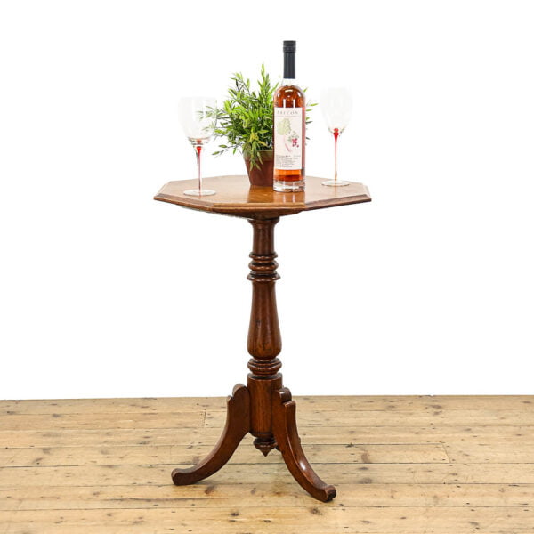M-5454 Antique Mahogany and Oak Tripod Table Penderyn Antiques (1)