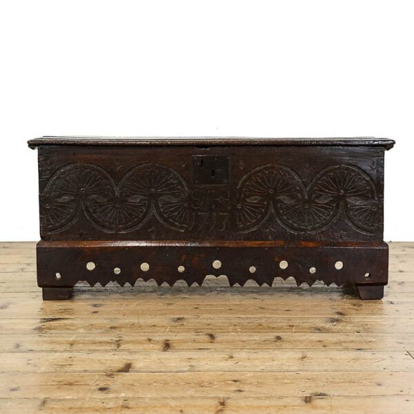 M-5484 Antique 18th Century Oak Coffer Penderyn Antiques (2)