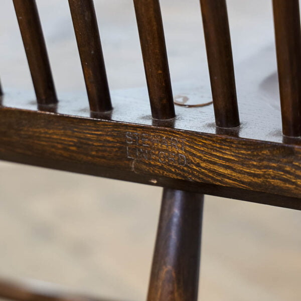 M-5487 Antique Stewart Linford Windsor Bench Penderyn Antiques (7)