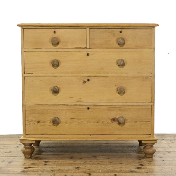 M-5471 Antique Victorian Pine Chest of Drawers Penderyn Antiques (2)
