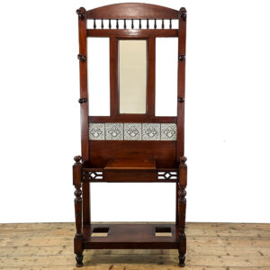 M-5513 Antique 19th Century Mahogany Hall Stand Penderyn Antiques (1)