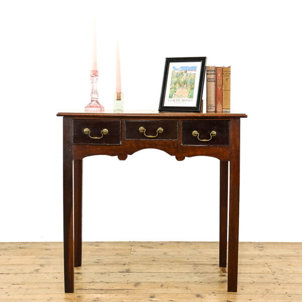 M-5519 Antique Georgian Mahogany Lowboy Table Penderyn Antiques (1)