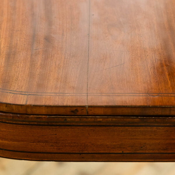 M-5520 Antique Regency Mahogany Foldover Card Table Penderyn Antiques (13)