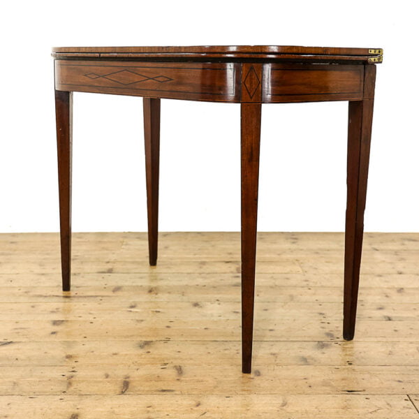 M-5520 Antique Regency Mahogany Foldover Card Table Penderyn Antiques (3)