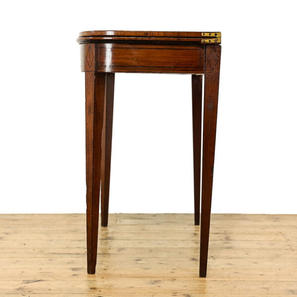 M-5520 Antique Regency Mahogany Foldover Card Table Penderyn Antiques (8)