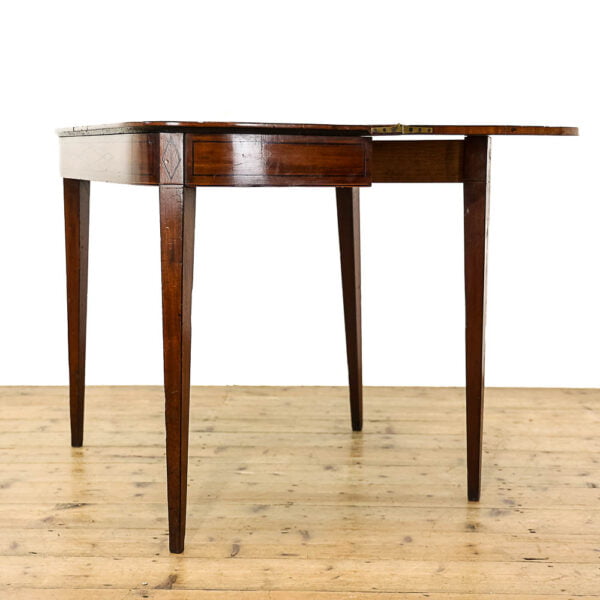M-5520 Antique Regency Mahogany Foldover Card Table Penderyn Antiques (9)