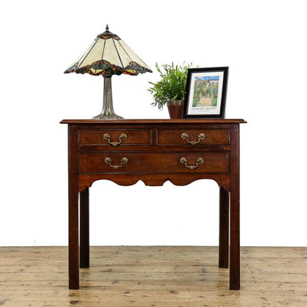 M-5521 Antique Georgian Mahogany Lowboy Table Penderyn Antiques (1)
