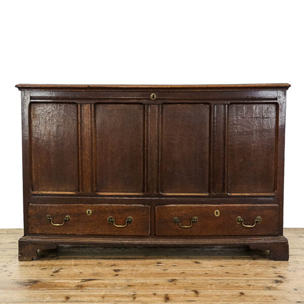 M-5522 Antique Georgian Oak Mule Chest Penderyn Antiques (2)
