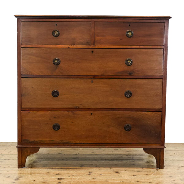 M-5524 Antique 19th Century Mahogany Chest of Drawers Penderyn Antiques (2)