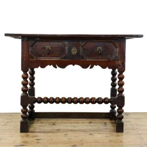 Antique Jacobean Style Oak Side Table