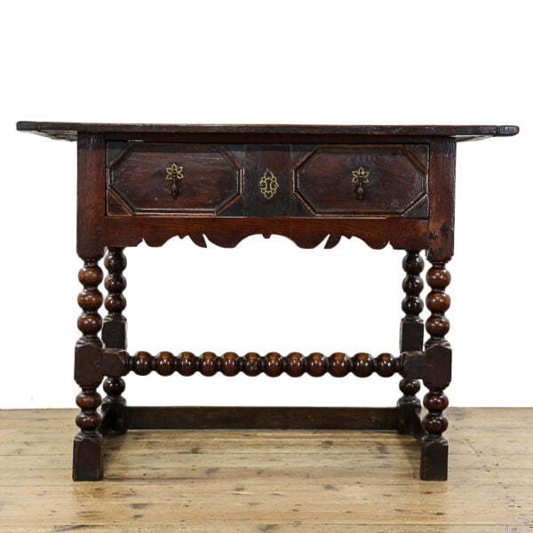 M-5538 Antique Jacobean Style Oak Side Table Penderyn Antiques (2)