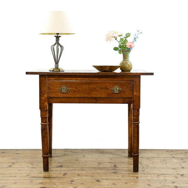 M-5539 Antique Oak Side Table Penderyn Antiques (1)