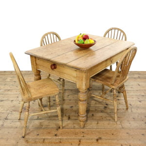M-5554 Late Victorian Antique Pine Farmhouse Kitchen Table Penderyn Antiques (1)
