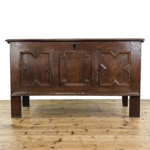 M-5561 Antique Carved Oak Coffer Penderyn Antiques (1)