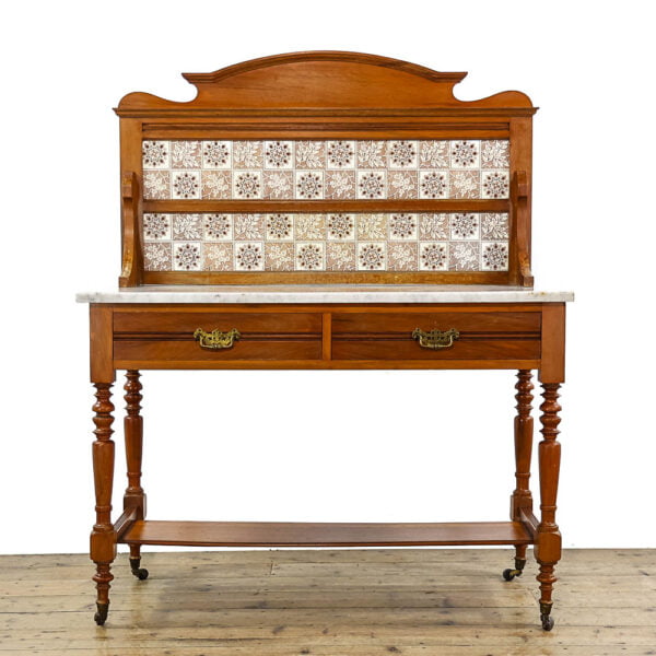 M-5565 Antique Edwardian Marble Top Washstand Penderyn Antiques (1)
