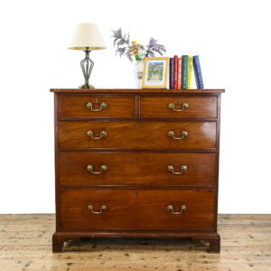 M-5570 Antique Victorian Mahogany Chest of Drawers Penderyn Antiques (1)