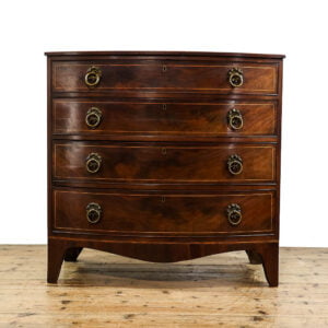 M-5590 Antique Regency Bow Front Chest of Drawers Penderyn Antiques (2)