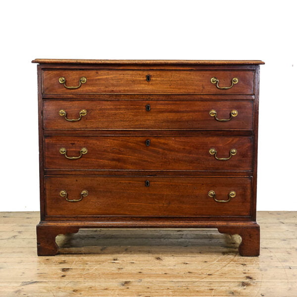 M-5594 Antique George III Mahogany Chest of Drawers Penderyn Antiques (1)