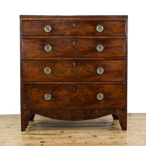 M-5595 Antique 19th Century Mahogany Chest of Drawers Penderyn Antiques (2)