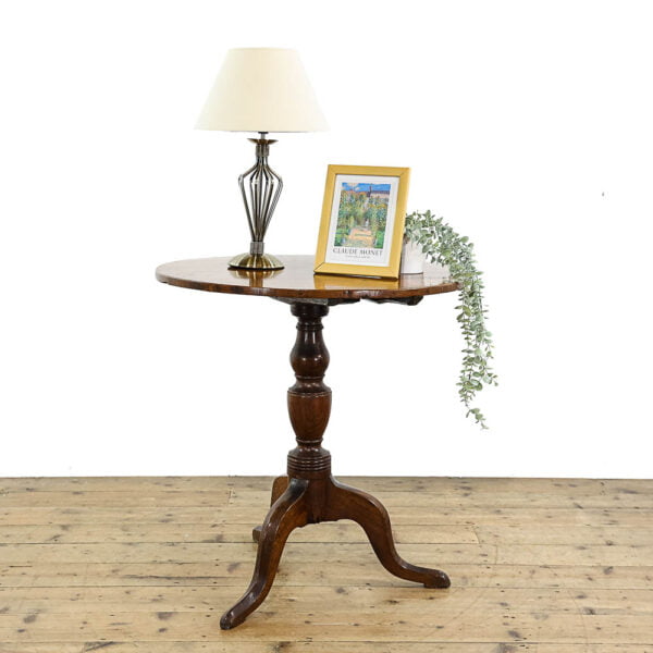 M-5609 Antique George III Tilt Top Tripod Table Penderyn Antiques (1)