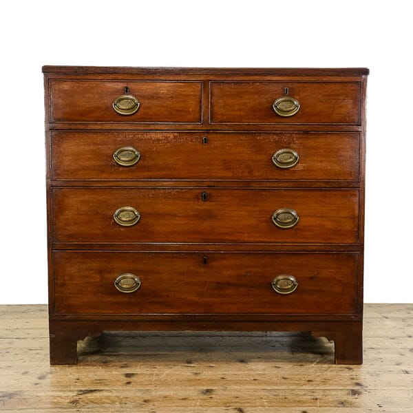 M-5615 Antique 19th Century Mahogany Chest of Drawers Penderyn Antiques (2)