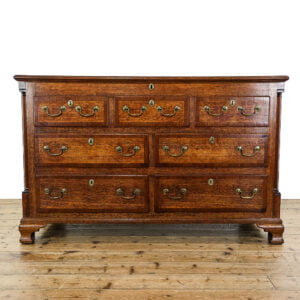 M-5620 Antique 19th Century Oak Lancashire Chest Penderyn Antiques (1)