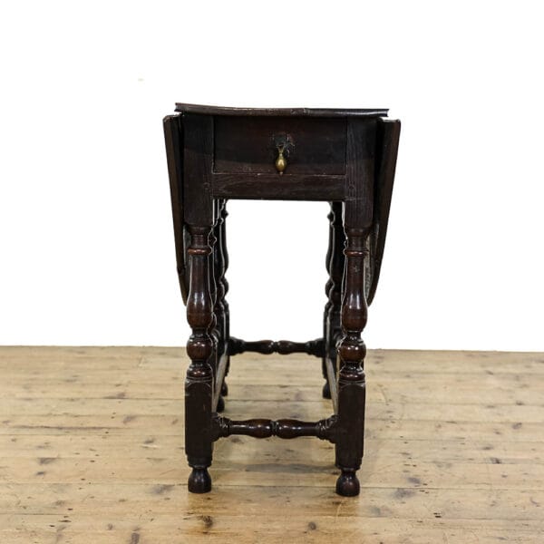 M-5553 Antique 18th Century Oak Gate Leg Table Penderyn Antiques (4)