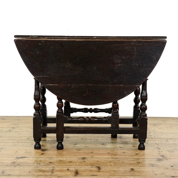 M-5553 Antique 18th Century Oak Gate Leg Table Penderyn Antiques (5)