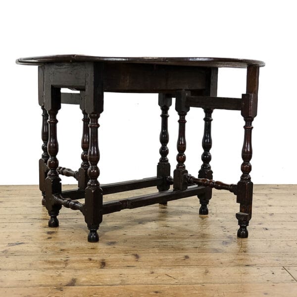 M-5553 Antique 18th Century Oak Gate Leg Table Penderyn Antiques (6)