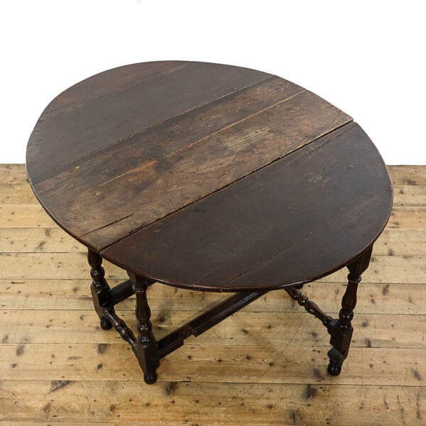 M-5553 Antique 18th Century Oak Gate Leg Table Penderyn Antiques (7)
