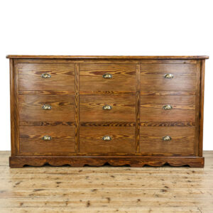 M-5623 Large Reclaimed Pine Bank of Drawers Penderyn Antiques (1)