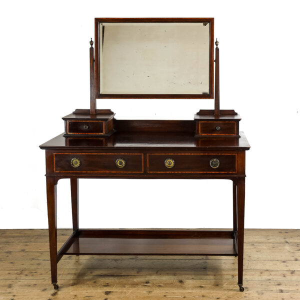 M-5645 Antique Edwardian Mahogany Dressing Table Penderyn Antiques (1)