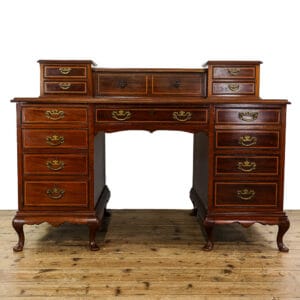 M-5658 Antique Edwardian Mahogany Writing Desk Penderyn Antiques (1)