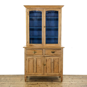 M-5670 Antique Pine Glazed Cabinet Penderyn Antiques (1)