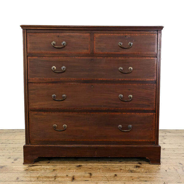M-5685 Antique Edwardian Mahogany Chest of Drawers Penderyn Antiques (2)