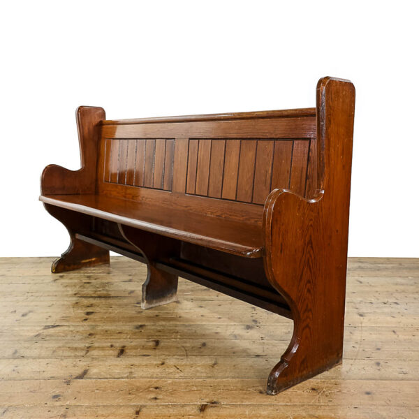 M-5535a Antique Chapel Pew Penderyn Antiques (1)
