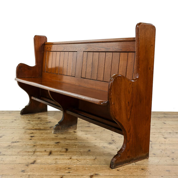M-5535b Antique Chapel Pew Penderyn Antiques (1)