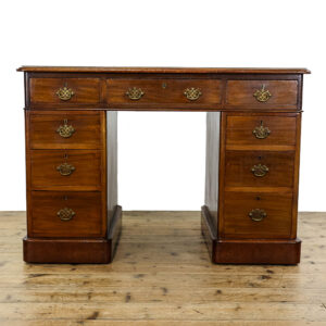 M-5676 Antique Victorian Mahogany Pedestal Desk Penderyn Antiques (2)