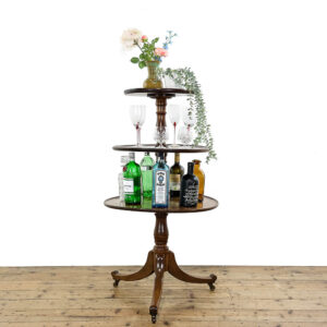 Antique Mahogany Dumb Waiter Stand