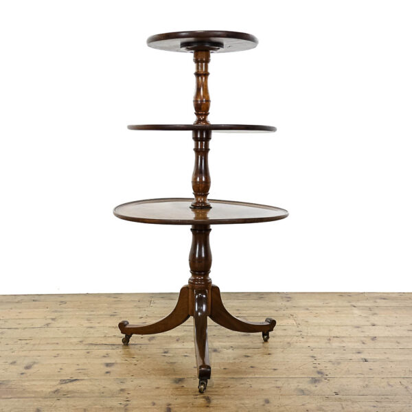 M-5688 Antique Mahogany Dumb Waiter Stand Penderyn Antiques (3)