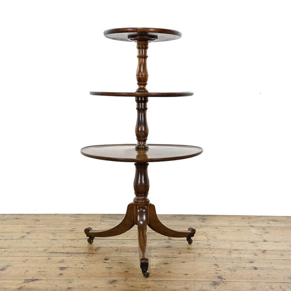M-5688 Antique Mahogany Dumb Waiter Stand Penderyn Antiques (4)