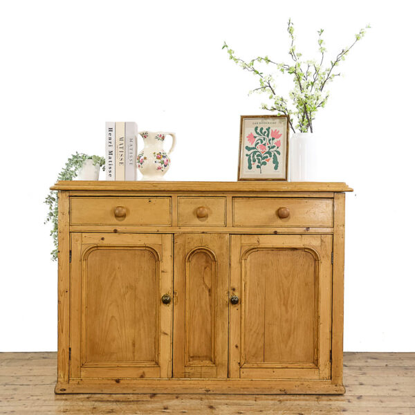 M-5710 Antique Victorian Pine Sideboard Penderyn Antiques (1)