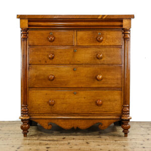 M-5725 Antique 19th Century Welsh Oak Chest of Drawers Penderyn Antiques (1)